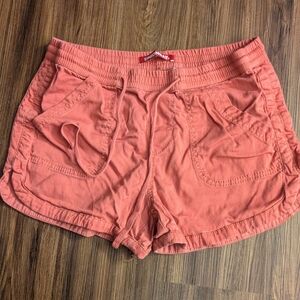 UNIONBAY Pink Athletic Shorts with Drawstring Waist. Large.
